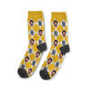 Picture of Custom Photo Face Socks with Text - Custom Plaid Socks - Gift for Couples and Family