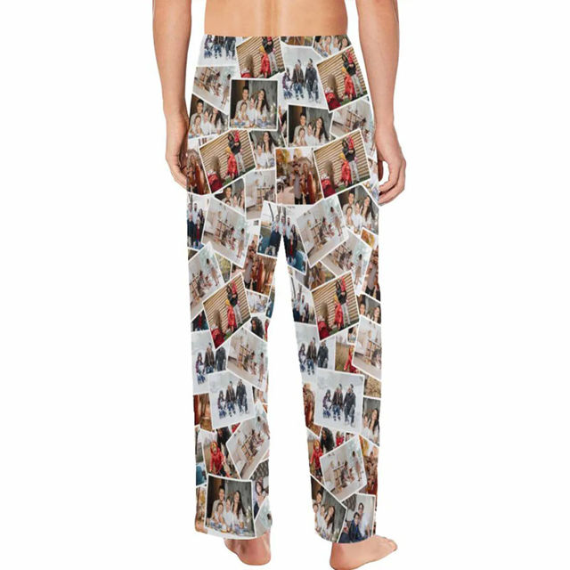 Picture of Custom Pajama Pants with Faces - Personalized Pajama bottoms for gift giving - Christmas Gift for Friends