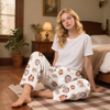 Picture of Custom Photo Flannel Pajama Pants - Personalized Dog or Cat Face Sleepwear Gift