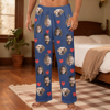 Picture of Custom Flannel Pajama Pants - Personalized Flannel Heart-Print Pajama Pants - Custom Pajama Pants for Men and Women