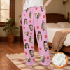 Picture of Custom Flannel Pajama Pants - Personalized Flannel Heart-Print Pajama Pants - Custom Pajama Pants for Men and Women