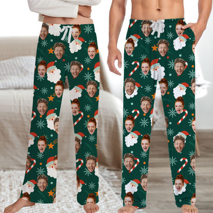 Picture of Custom Pajama Pants with Faces - Personalized Christmas Pajama Bottoms - Christmas Gift for Family and Friends