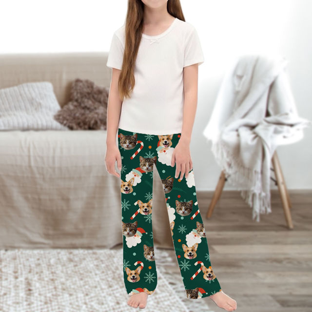 Picture of Custom Pajama Pants with Faces - Personalized Christmas Pajama Bottoms - Christmas Gift for Family and Friends