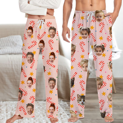 Picture of Custom Pajama Pants with Faces - Personalized Christmas Pajama Bottoms - Nice Christmas Gift for Friends