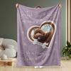 Picture of Custom Pet Memorial Blankets - Personalized Photo Cat/Dog Blanket Fleece Blanket - Heartwariming Gift
