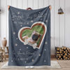 Picture of Custom Pet Memorial Blankets - Personalized Photo Cat/Dog Blanket Fleece Blanket - Heartwariming Gift