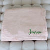 Picture of Personalized Embroidered Name Blanket - Custom Flannel Blanket  - Winter Gift for Family and Friends