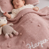 Picture of Custom embroidered baby blankets - Custom knitted bean blankets - Personalized nap blankets
