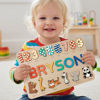 Picture of Personalized Wooden Puzzle Name Board with Cute Animals - Graphics and Figures - Rainbow Colors - Custom Toy Gift for Baby and Kids