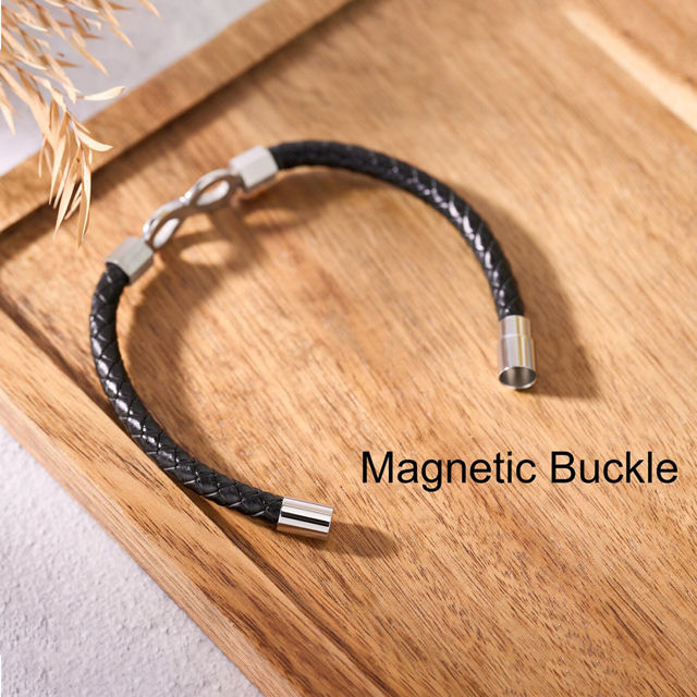 Picture of Personalized Name Infinity Bracelets - Valentine's Day Gift for Him - Custom Stainless Steel Bracelet