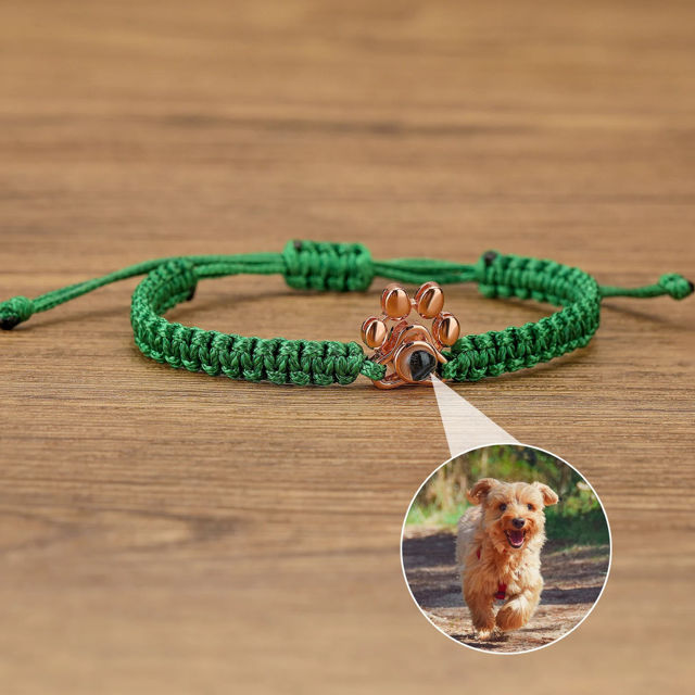 Picture of Custom Pet Photo Projection Bracelet - Personalized Picture Projection Bracelet - Handmade Pet Memorial Jewelry - Gift for Cat / Dog Lover