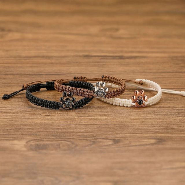 Picture of Custom Pet Photo Projection Bracelet - Personalized Picture Projection Bracelet - Handmade Pet Memorial Jewelry - Gift for Cat / Dog Lover