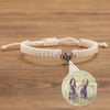 Picture of Custom Photo Projection Bracelet - Handmade Minimalist Memorial Projection Jewelry - Heart-Shaped Bracelet - Gift for Her and Him
