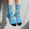 Picture of Custom Photo Face Socks - Photo Socks with the Name of Your Lover - Gift for Couples